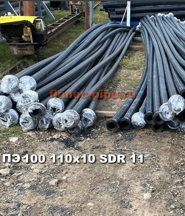 Труба ПЭ 100 110x10.0 мм SDR 11 в Перми
