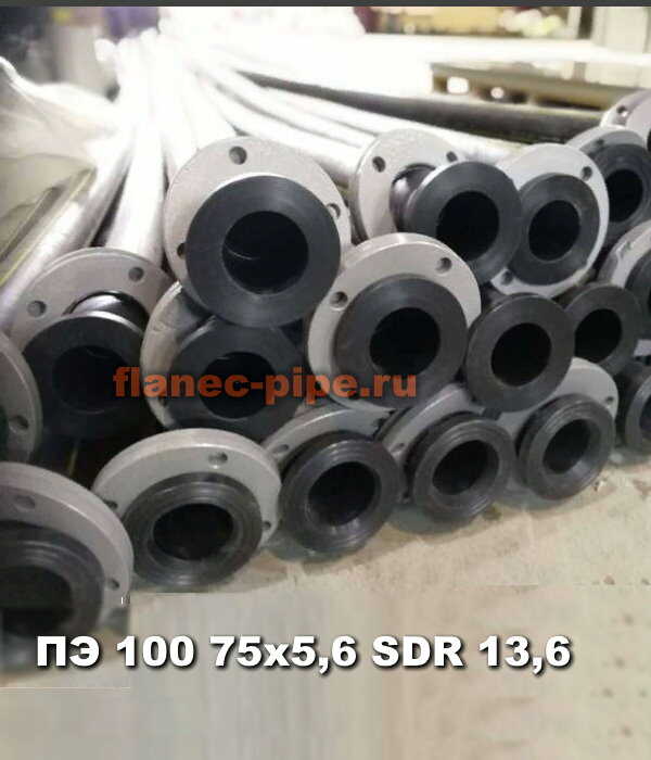 Труба ПЭ 100 75x5,6 мм SDR 13,6 в Перми