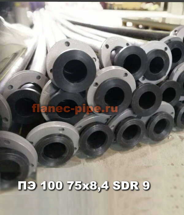 Труба ПЭ 100 75x8,4 мм SDR 9 в Перми